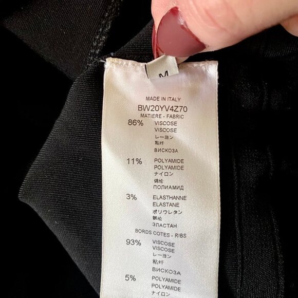 Givenchy Paris Black Cocktail Dress Crystal Rhinestone Floral Embellishm… - Picture 9 of 14